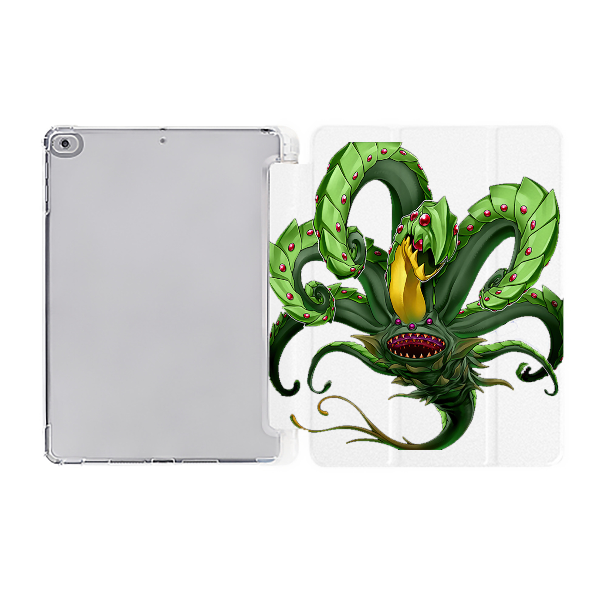 （画像用） 遊☆戯☆王 Yu-Gi-Oh! IPad ケース ペン収納付き 三つ折りスタンド PUレザー×シリコン 対応機種9.5/10.5/10.9インチ